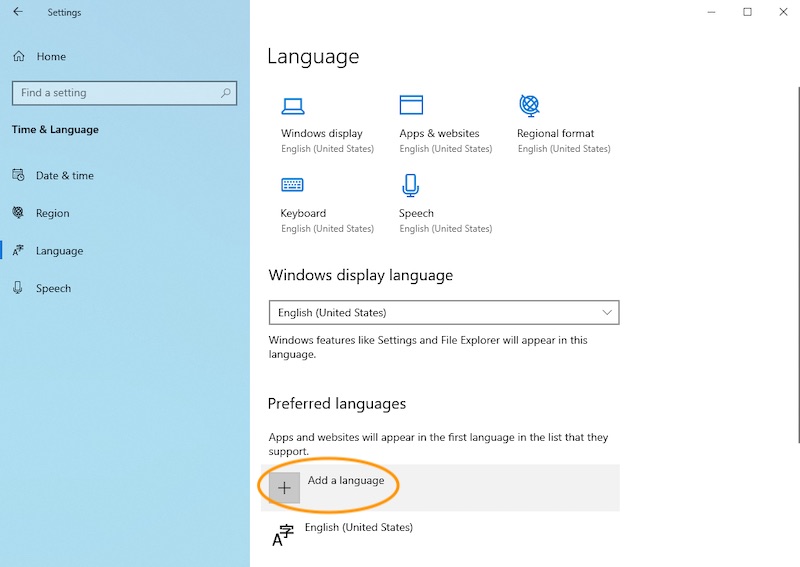 i installed greek language pack in windows 10. i set up keyboard