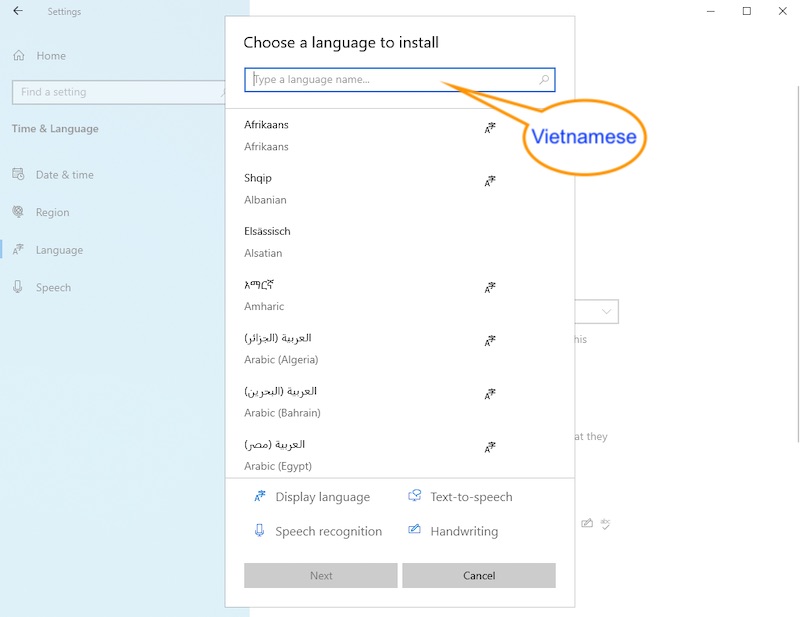 vietnamese keyboard windows 10